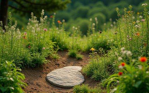 Natuurlijke begraafplaats in groene omgeving